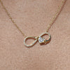 Culturesse Infinite Love Earrings & Necklace Gift Set (Gold)