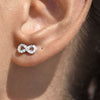 Culturesse Infinite Love Earrings & Necklace Gift Set (Silver)