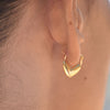 Culturesse Femi Earrings & Kindred Heart Necklace Gift Set (Gold)
