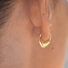 Culturesse Femi Earrings & Lavinia Heart Necklace Gift Set (Gold)