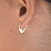 Culturesse Femi Earrings & Lavinia Heart Necklace Gift Set (Silver)