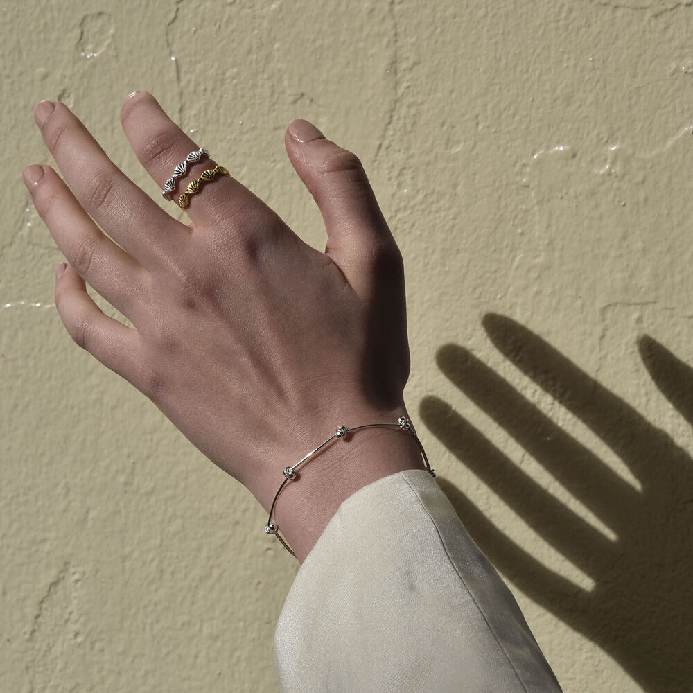 Culturesse Trust The Flow Necklace & Bracelet Gift Set (Silver)
