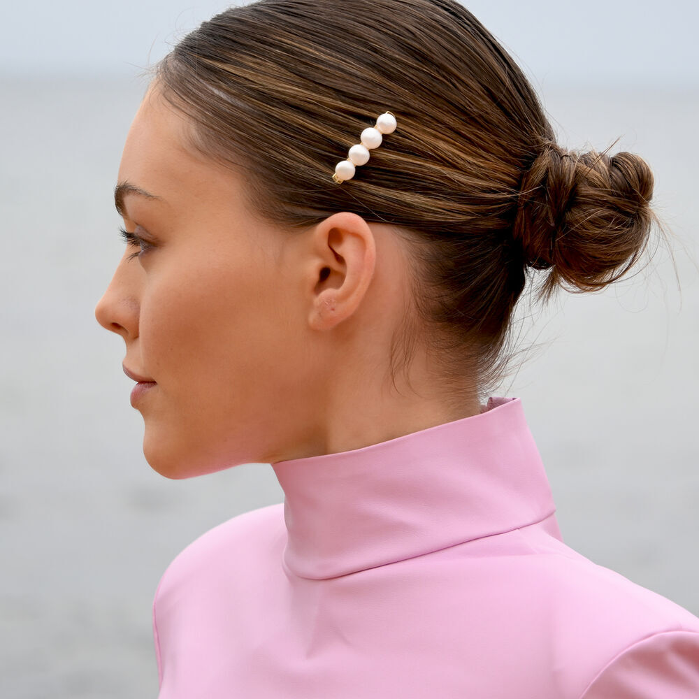 Culturesse Brenn Freshwater Pearl Hair Clip