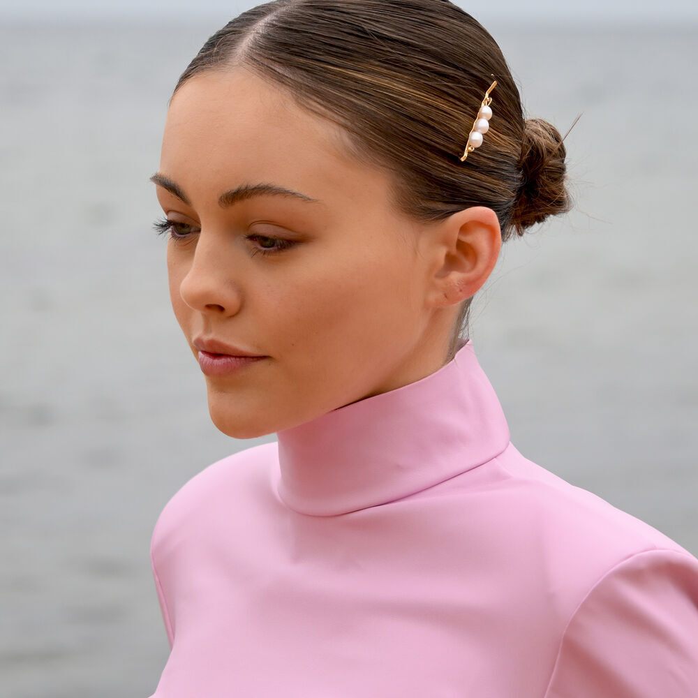 Culturesse Brenn Freshwater Pearl Hair Clip