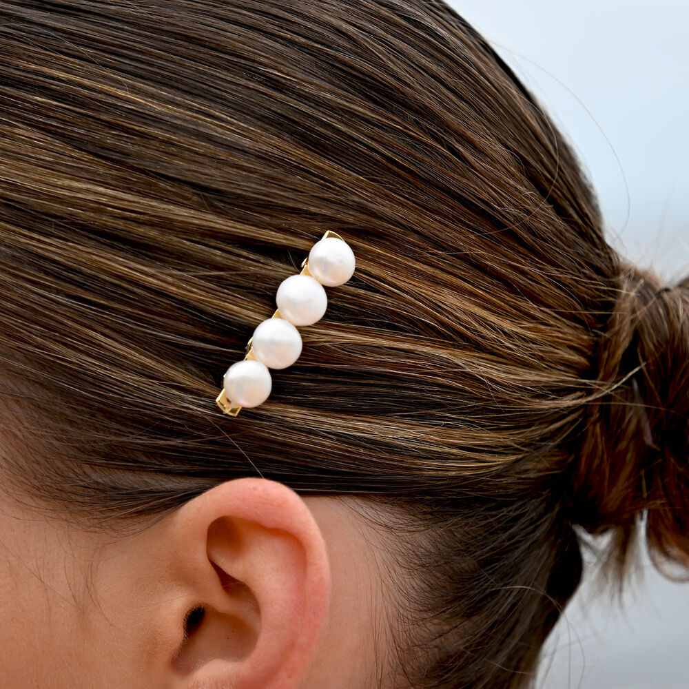 Culturesse Brenn Freshwater Pearl Hair Clip