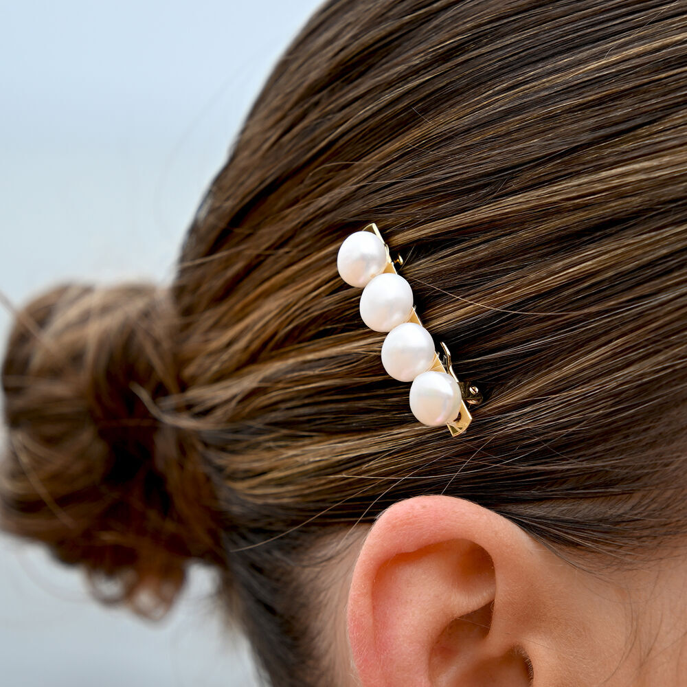 Culturesse Brenn Freshwater Pearl Hair Clip
