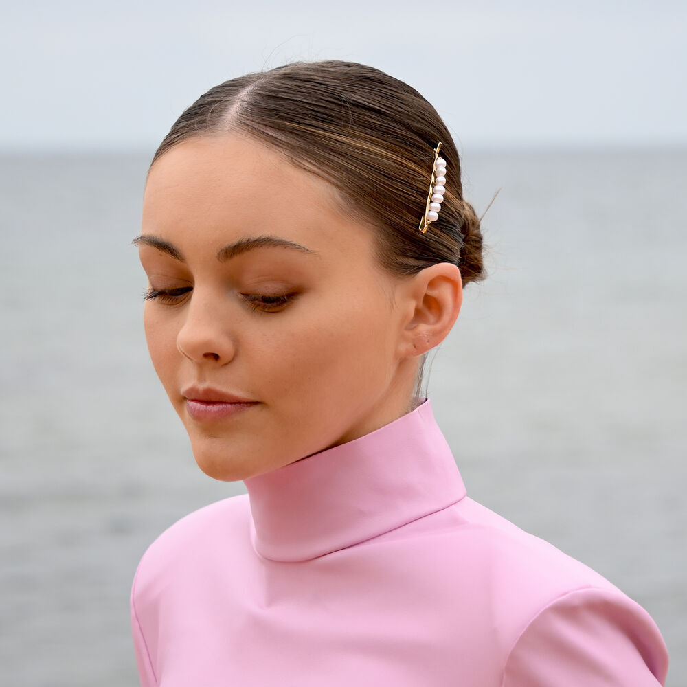 Culturesse Moana Freshwater Pearl Hair Clip