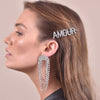 Culturesse Amour Rhinestone Hair Clip