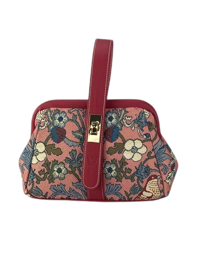 Henney Bear Strawberry and Bird Mini Handbag