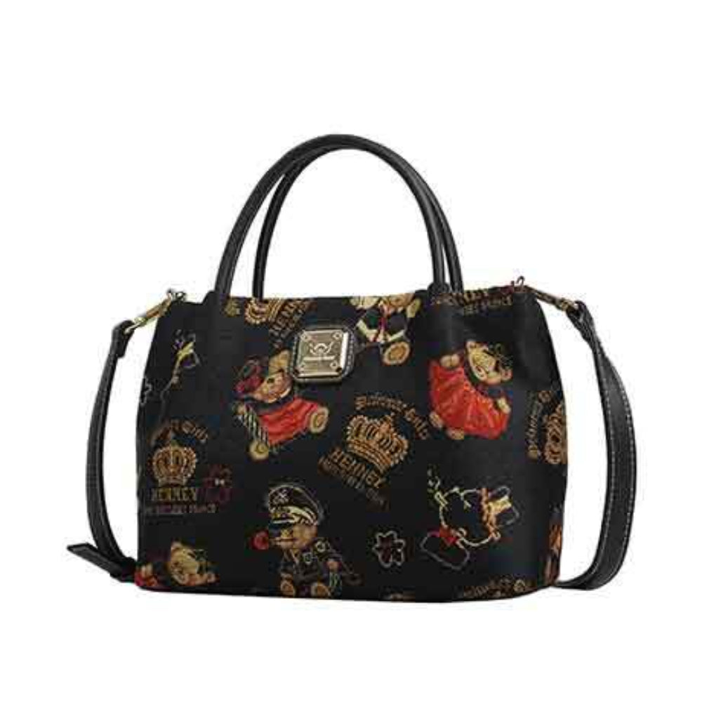 Henney Bear Crown Bear Top Handle Bag