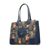 Henney Bear Bear and Fox Leatherette Handbag Tote