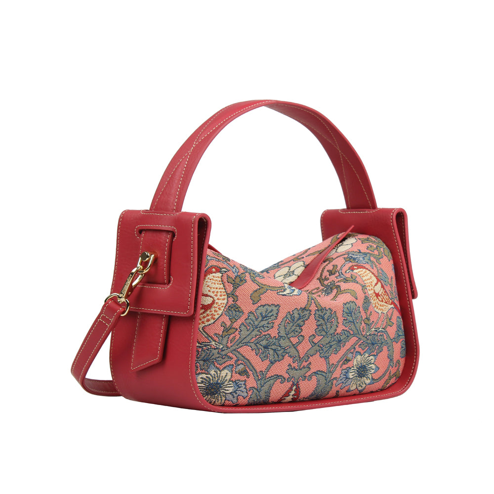 Henney Bear Strawberry and Bird Mini Shoulder Bag