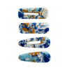 Culturesse Bluebell Artsy Marble Print Hair Clip Set
