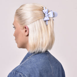Culturesse Layla Bow Hair Claw (Blue)