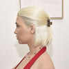 Culturesse Ari Bow Hair Claw Set (Red & Turquoise)