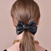 Culturesse Charlotte Bow Tie Hair Clip (Black)