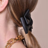 Culturesse Charlotte Bow Tie Hair Clip (Black)