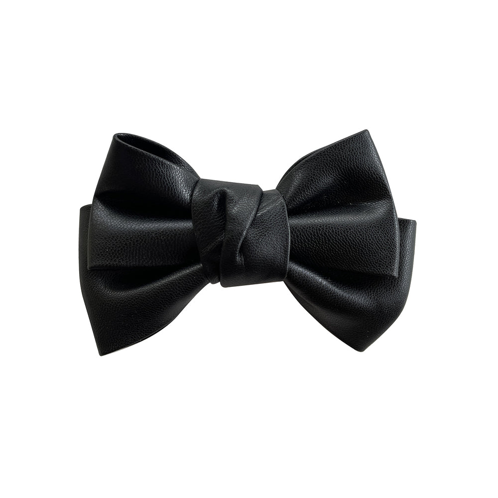 Culturesse Charlotte Bow Tie Hair Clip (Black)