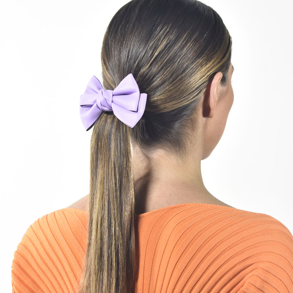 Culturesse Charlotte Bow Tie Hair Clip (Lilac)