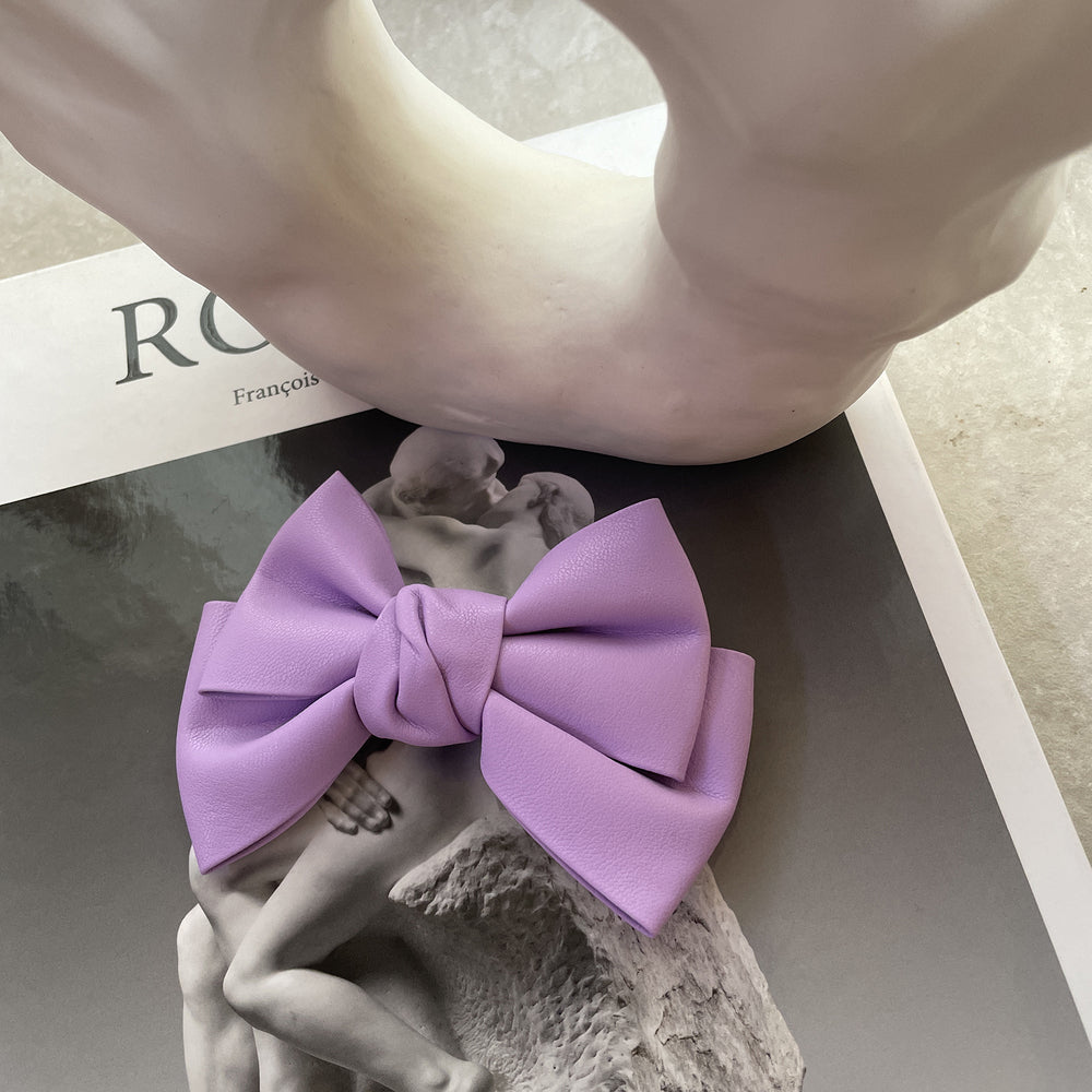 Culturesse Charlotte Bow Tie Hair Clip (Lilac)