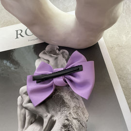 Culturesse Charlotte Bow Tie Hair Clip (Lilac)