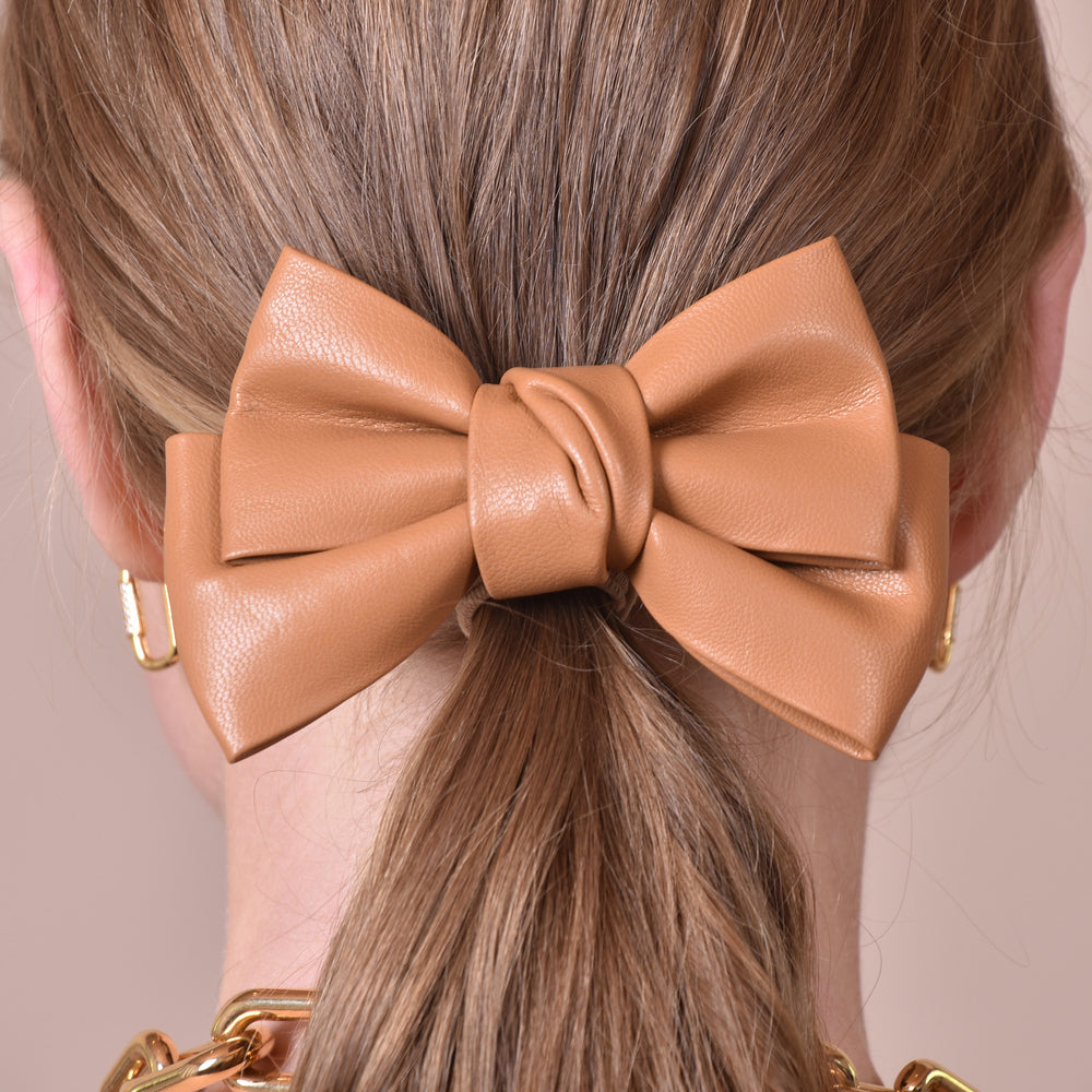 Culturesse Charlotte Bow Tie Hair Clip (Turmeric)