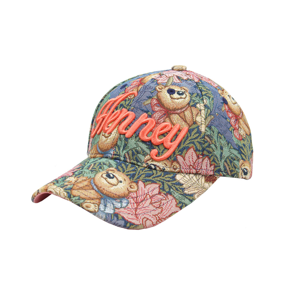Henney Bear Red Daisy Cap