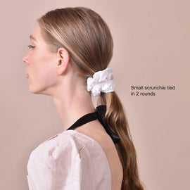 Culturesse Ivory Earthy Muse Cotton Scrunchie Set