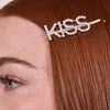 Culturesse Kiss Rhinestone Hair Clip