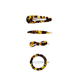 Culturesse Taylor Leopard Hair Clip Set