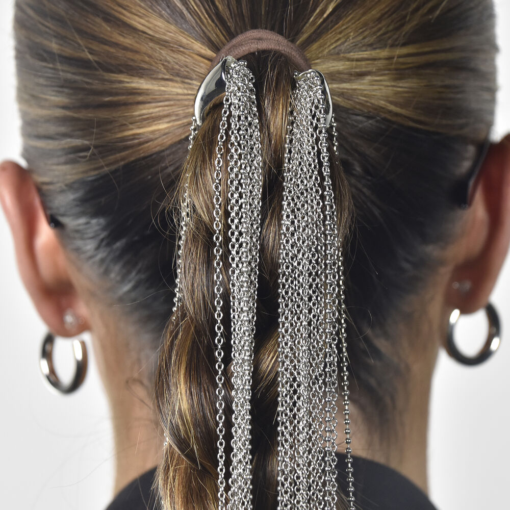 Culturesse Peyton Tassel Drop Open Hair Clip