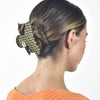 Culturesse Della Retro Checkered Hair Claw - Crescent