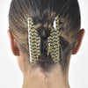 Culturesse Della Retro Checkered Hair Claw - Crescent