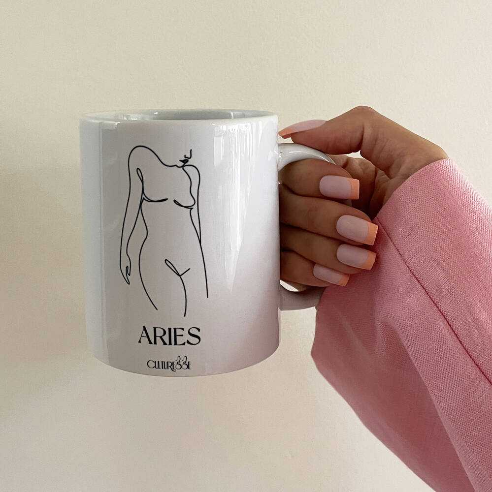 Culturesse She Is Aries Zodiac Muse Mug