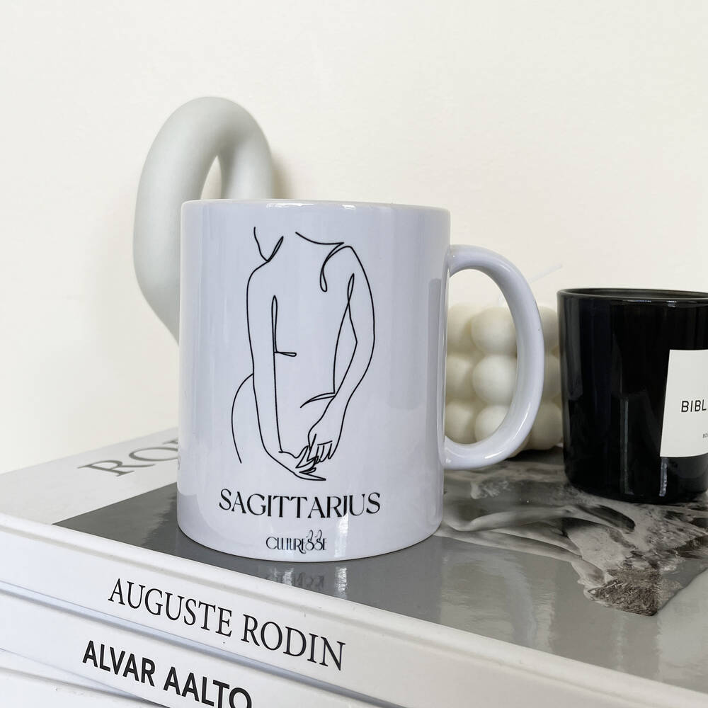 Culturesse She Is Sagittarius Zodiac Muse Mug