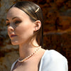 Culturesse Meret Rose-hue Freshwater Pearl Hair Clip