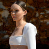 Culturesse Meret Rose-hue Freshwater Pearl Hair Clip