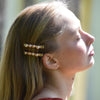 Culturesse Livia Pink Freshwater Pearl Hair Clip Set