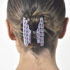 Culturesse Emery Retro Checkered Hair Claw - Crescent