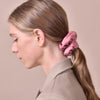 Culturesse Adeline Leather Scrunchie (Plum Medium)