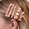 Culturesse Perri Blush Mixed Barrette Clip Set