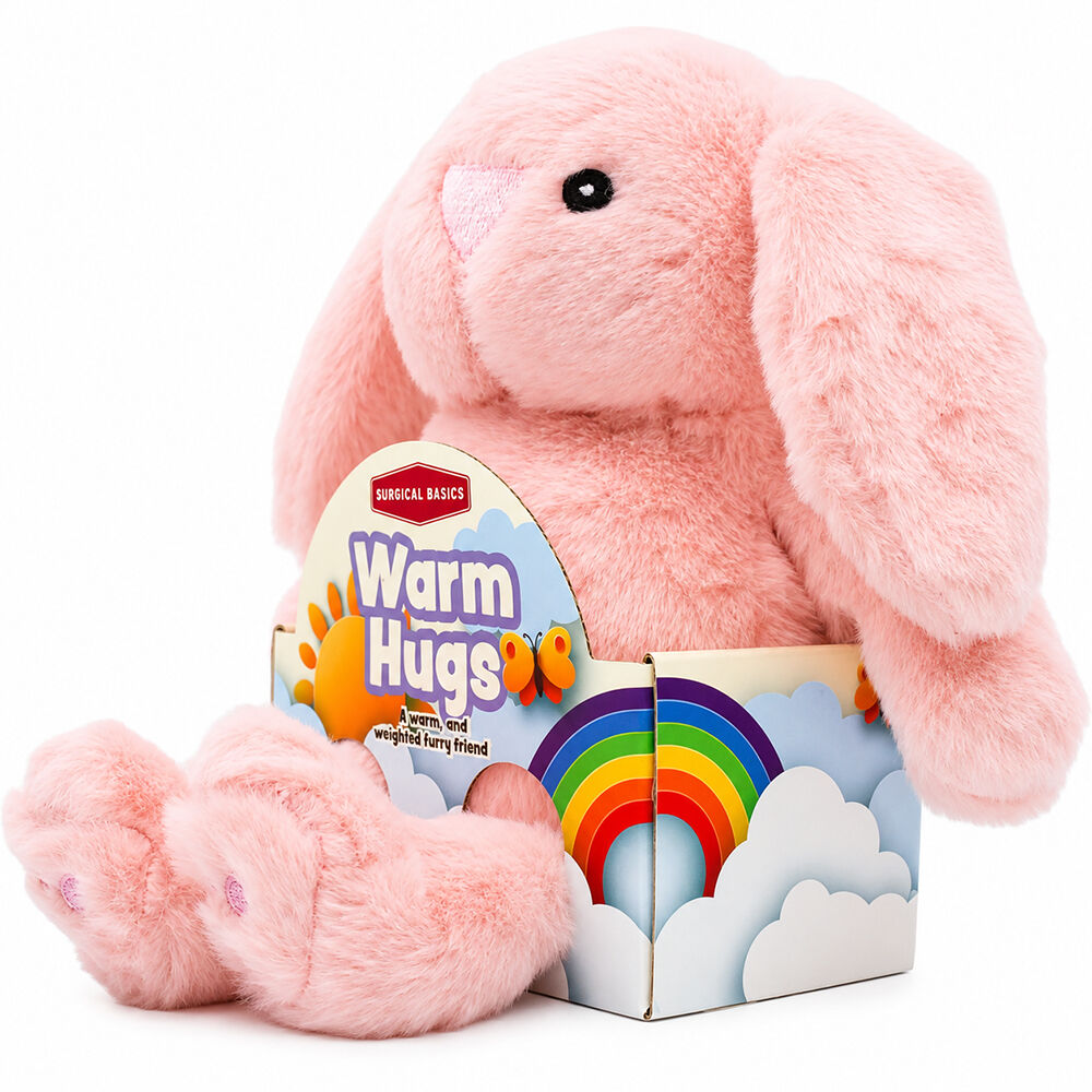 Surgical Basics Hugs Rabbit Cozy Plush Soft Cuddly Toy Heat Pack