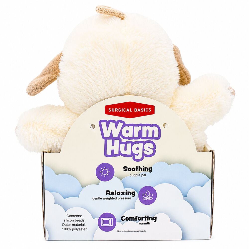 Surgical Basics Hugs Sheep Cozy Plush Soft Cuddly Toy Heat Pack