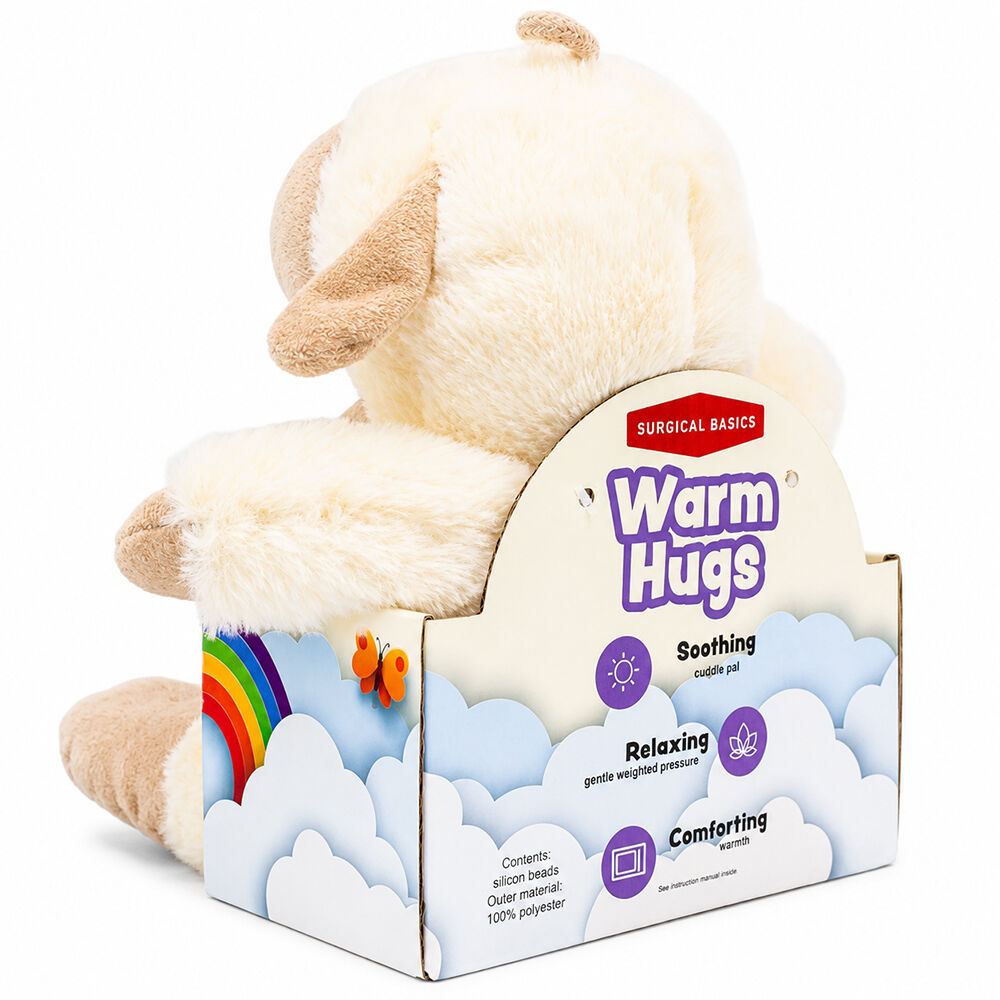 Surgical Basics Hugs Sheep Cozy Plush Soft Cuddly Toy Heat Pack