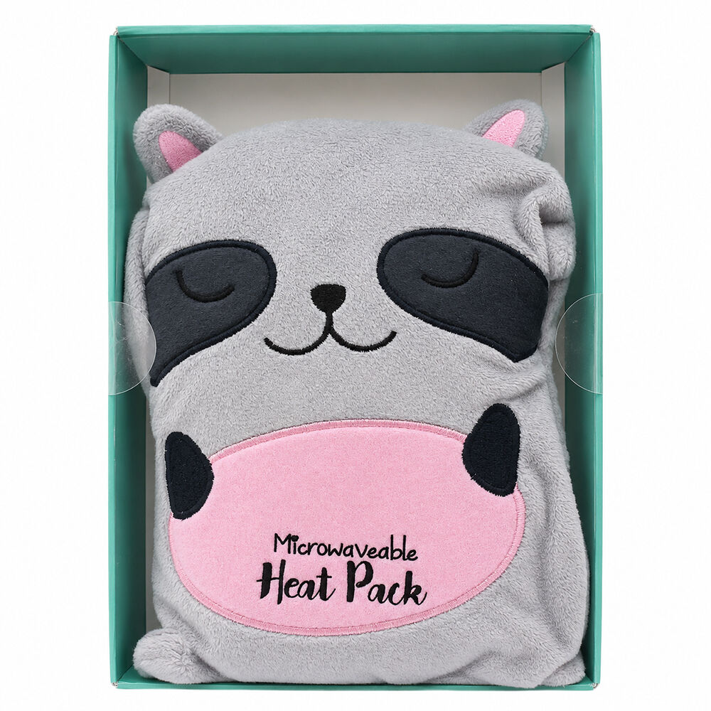 Raccoon Shaped Microwaveable Heat Pack Soothing Warmth and Cuddly Comfort