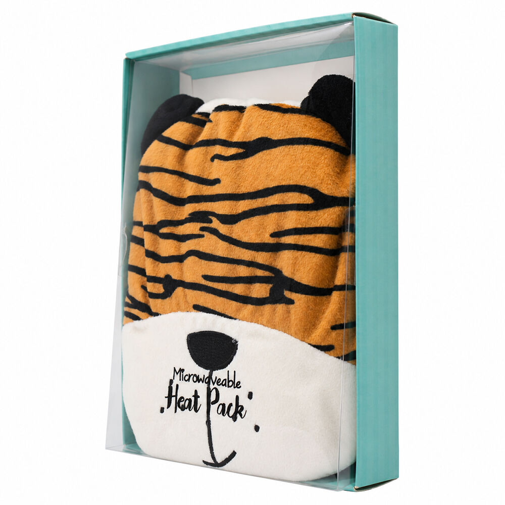 Tiger Shaped Microwaveable Heat Pack Soothing Warmth and Cuddly Comfort