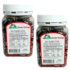 Candy Cottage Humbugs Old Fashioned Lollies Sweets 2 x 250g Pack
