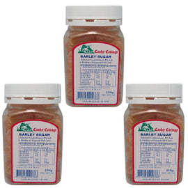 Candy Cottage Barley Sugar 3 x 250g Lollies Set Made in Australia