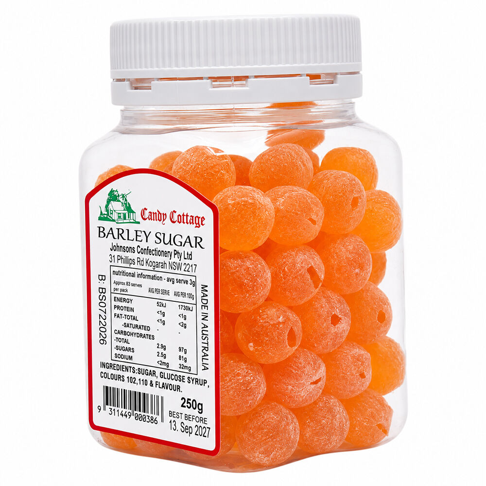 Candy Cottage Barley Sugar 6 x 250g Old Style Australian Lollies Set