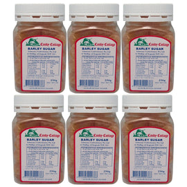 Candy Cottage Barley Sugar 6 x 250g Old Style Australian Lollies Set